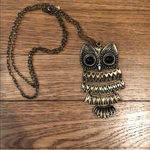 Long Owl Necklace